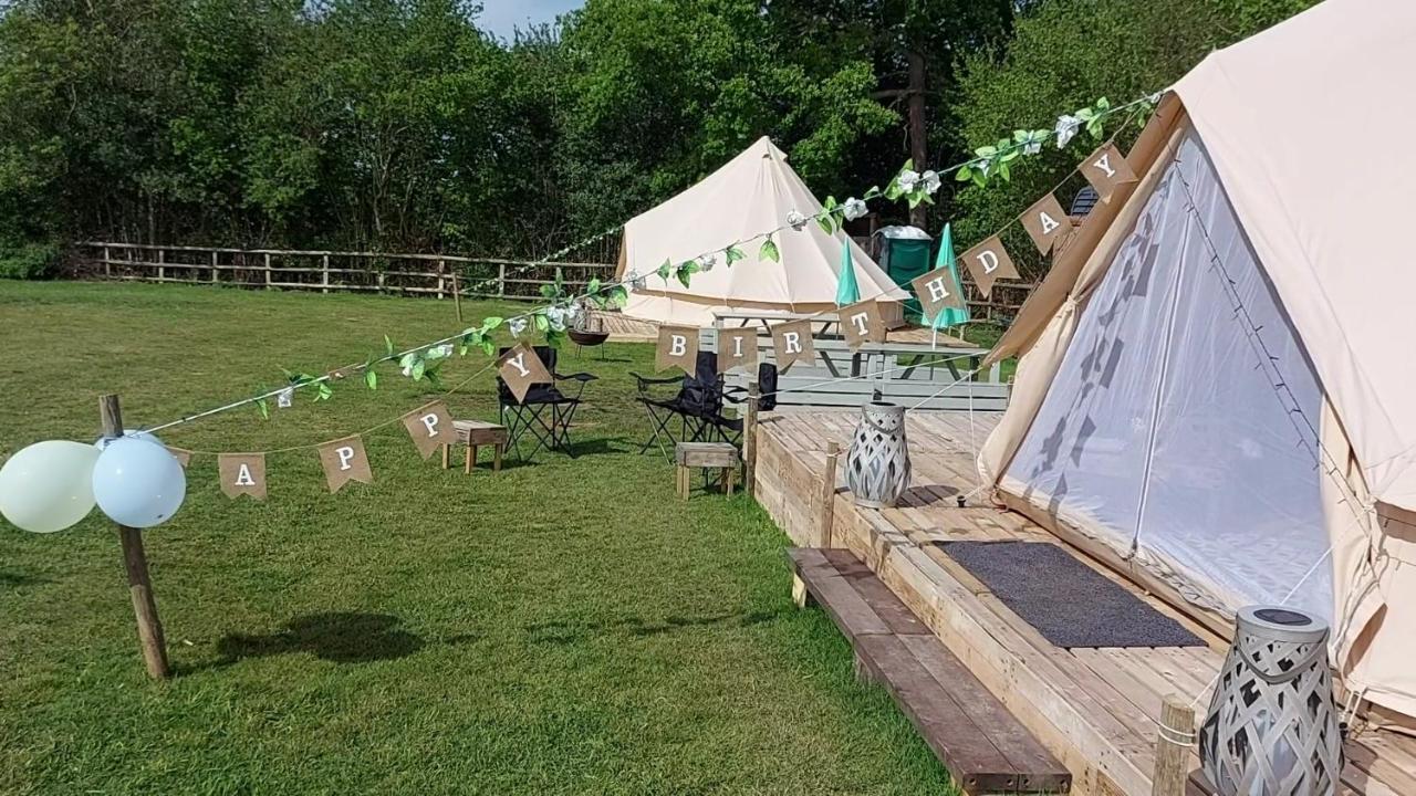 Hopgarden Glamping - Luxury 6M Bell Tent Wadhurst エクステリア 写真